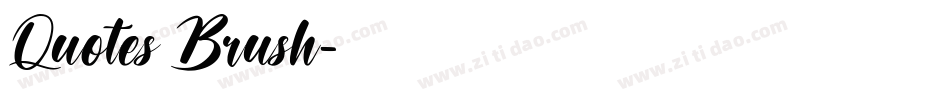 Quotes Brush字体转换
